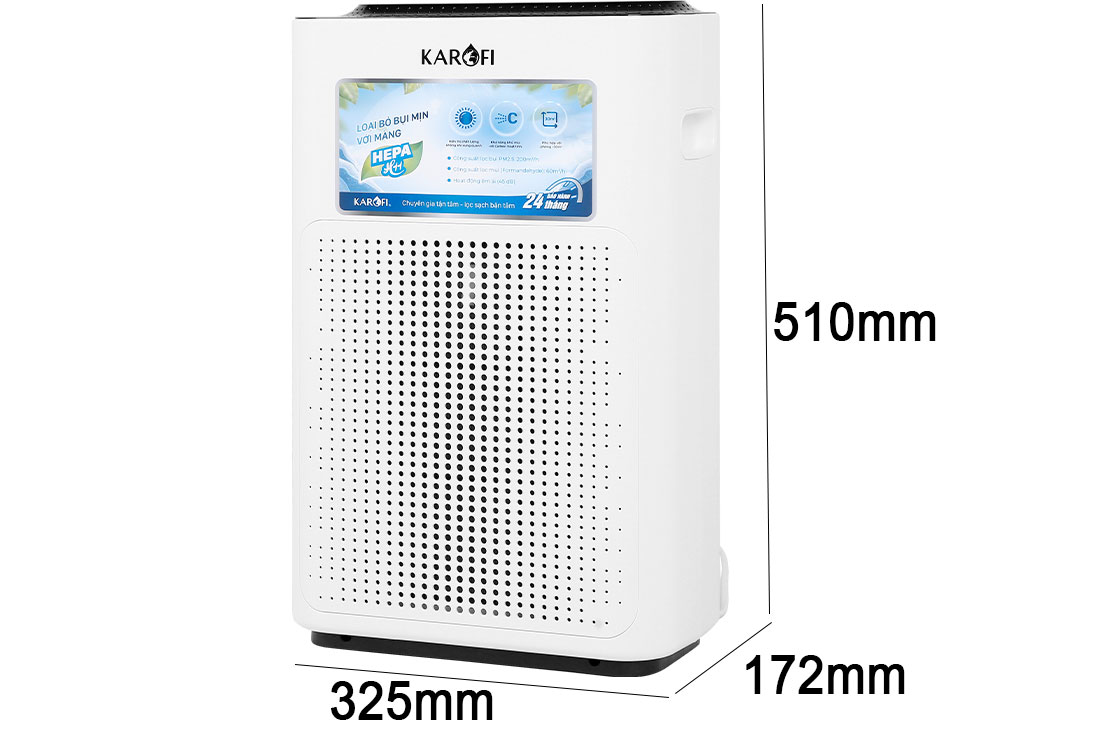 Kích thước máy lọc không khí gia đình Karofi KAP-E114