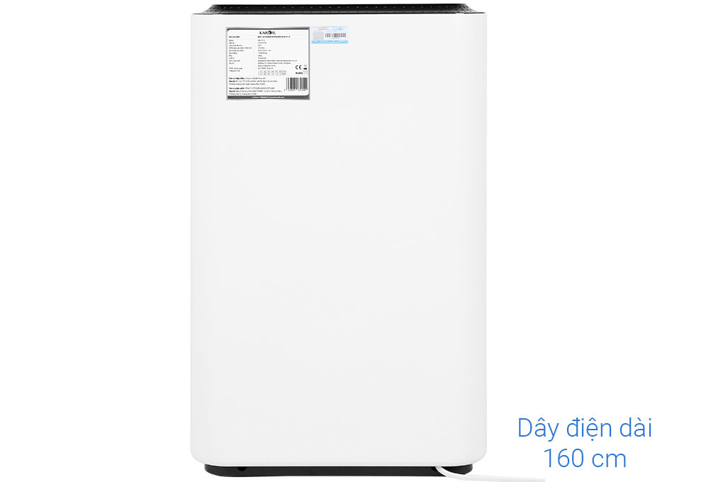 Dây điện của máy lọc dài 160cm
