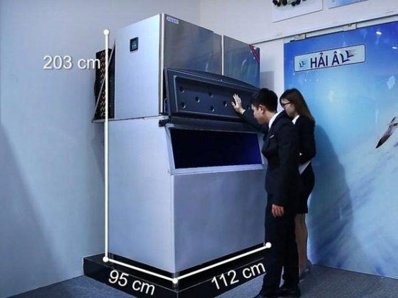 Máy làm đá viên Hải Âu HA 900 có kích thước lớn