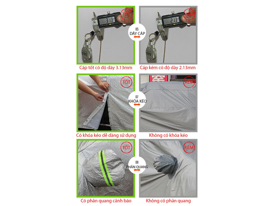 Bạt phủ xe ô tô 3 lớp