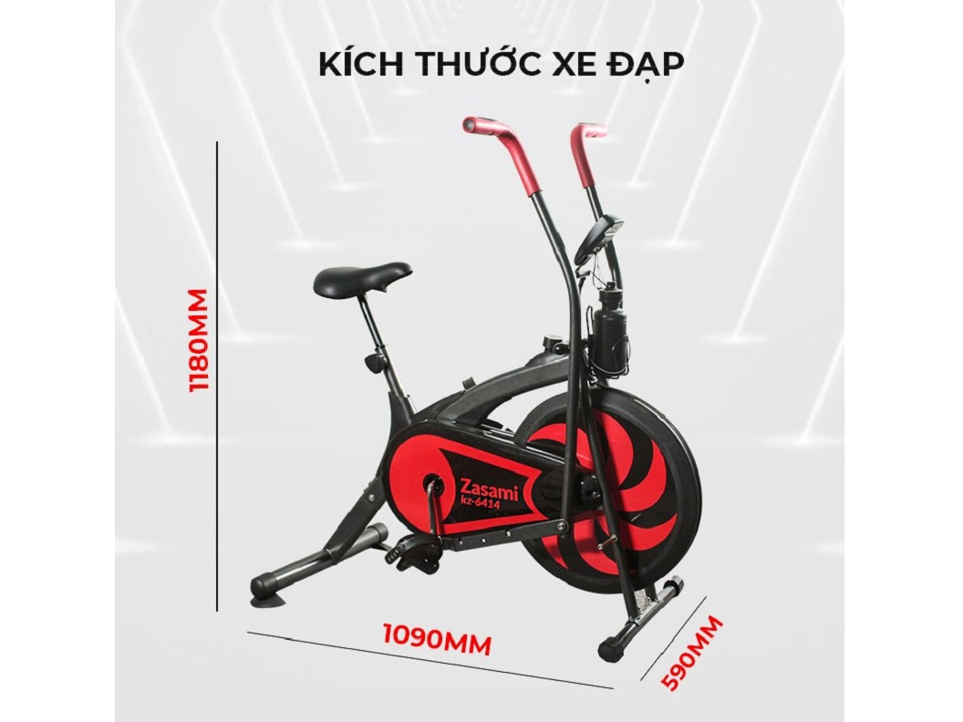 Kích thước xe đạp tập