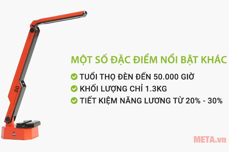 Đèn bàn Led Hàn Quốc đổi màu Prism M-08RD (đỏ)