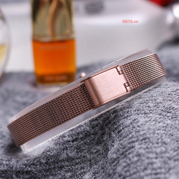 Đồng hồ nữ JA-1215 Julius Hàn Quốc mặt chữ nhật dây thép