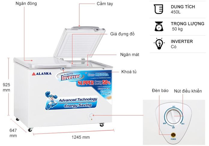 Tủ đông Alaska FCA-4600CI