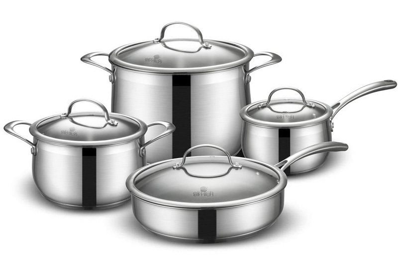 Bộ nồi chảo inox Elmich Diva EL-3246 (2 nồi, 1 quánh, 1 chảo)