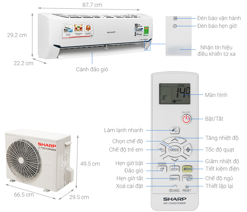 Điều hòa Sharp AH-X12XEW