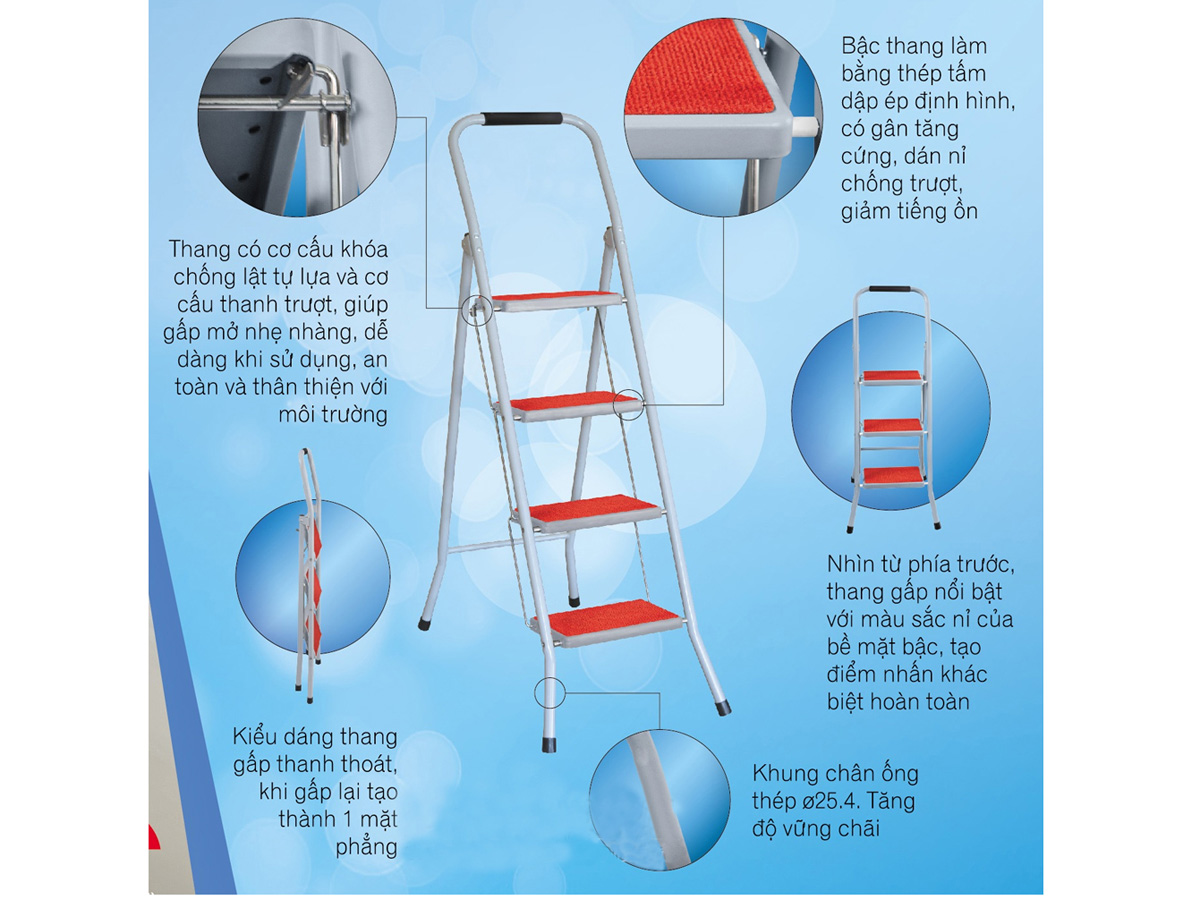 Thang gấp 4 bậc Xuân Hòa TH-01-04