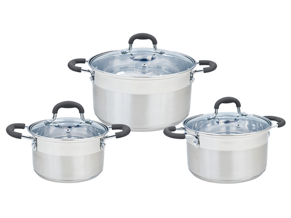 Bộ nồi quánh inox SmartCook SM3332 (16cm, 20cm, 24cm)