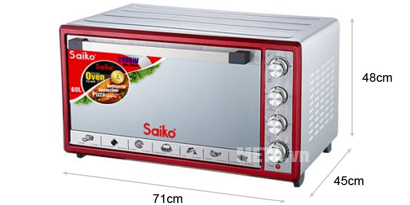 Lò nướng điện Saiko TO-60E