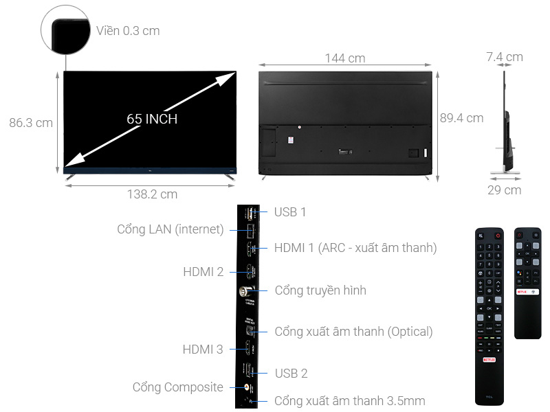 Android Tivi TCL L65C8