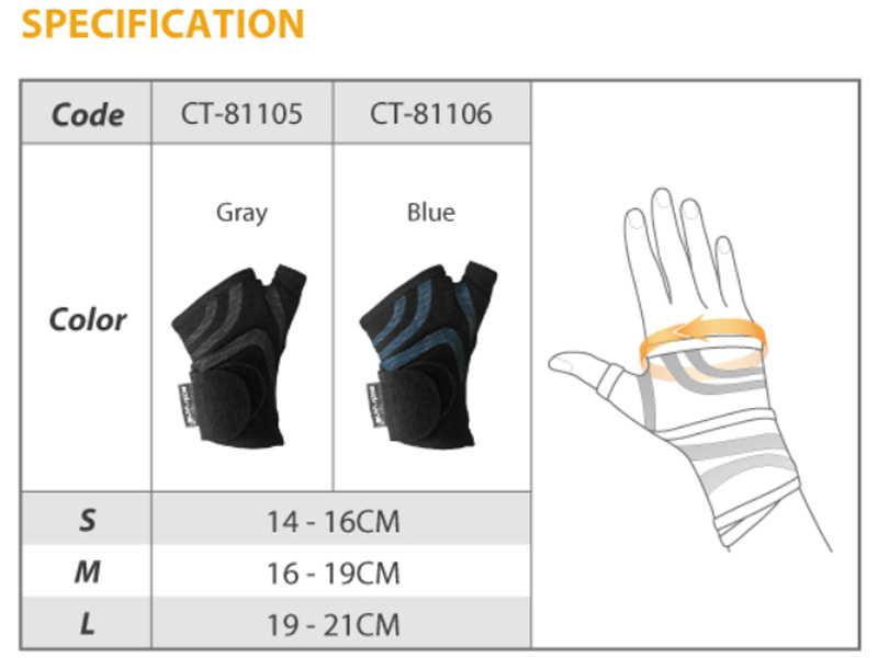 Đai quấn bảo vệ cổ tay Bodyvine CT-8110