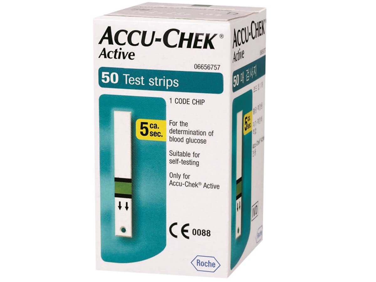 Que thử đường huyết Accu-Chek Active (Hộp 50 que)