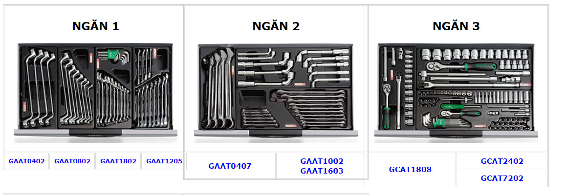 Các chi tiết trong 7 ngăn GCAJ0014