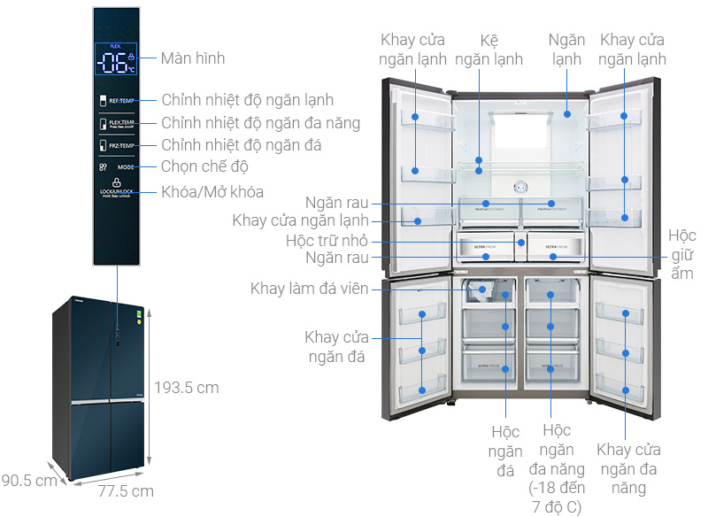 Tủ lạnh Toshiba GR-RF646WE-PGV