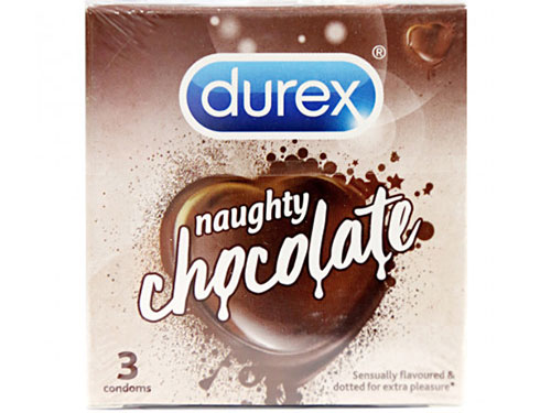 Bao cao su hương socola Durex Naughty Chocolate (3 cái/hộp)