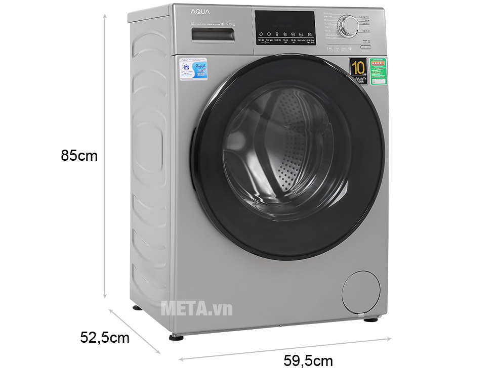 Kích thước máy giặt AQUA AQD-D900F.S