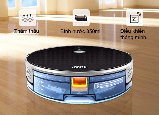 Robot hút bụi lau nhà ibonne 