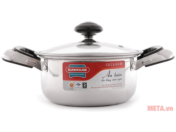 Bộ nồi inox 1 đáy quai đệm SH365