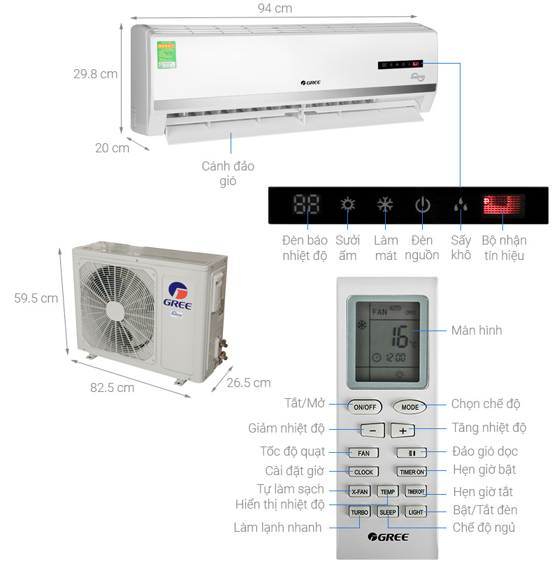 Điều hòa Gree GWH18WC-K3D9B7N