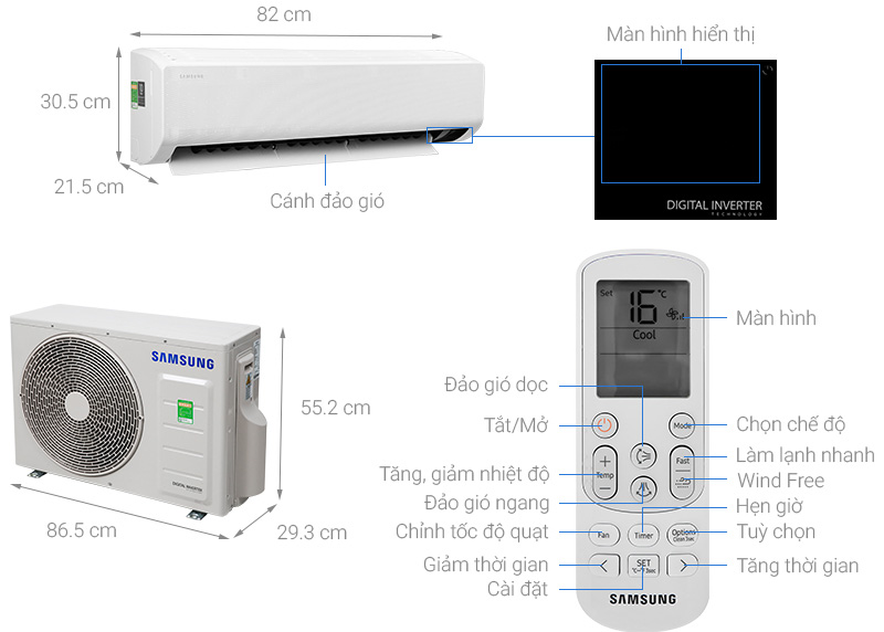 Điều hòa Samsung AR18TYGCDWKNSV