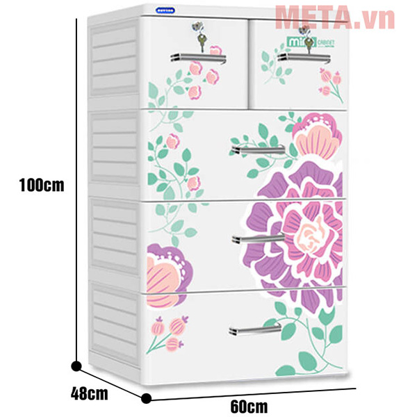 Tủ nhựa Mina Duy Tân 4 ngăn