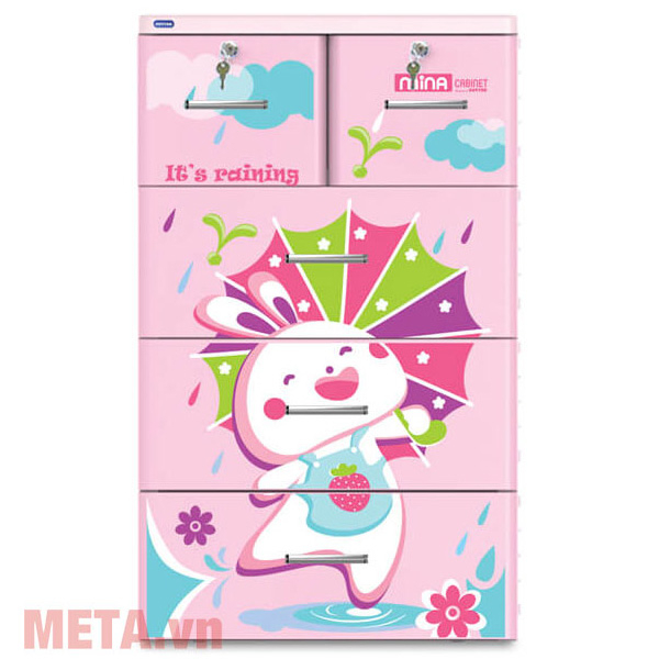 Tủ nhựa Mina Duy Tân 4 ngăn