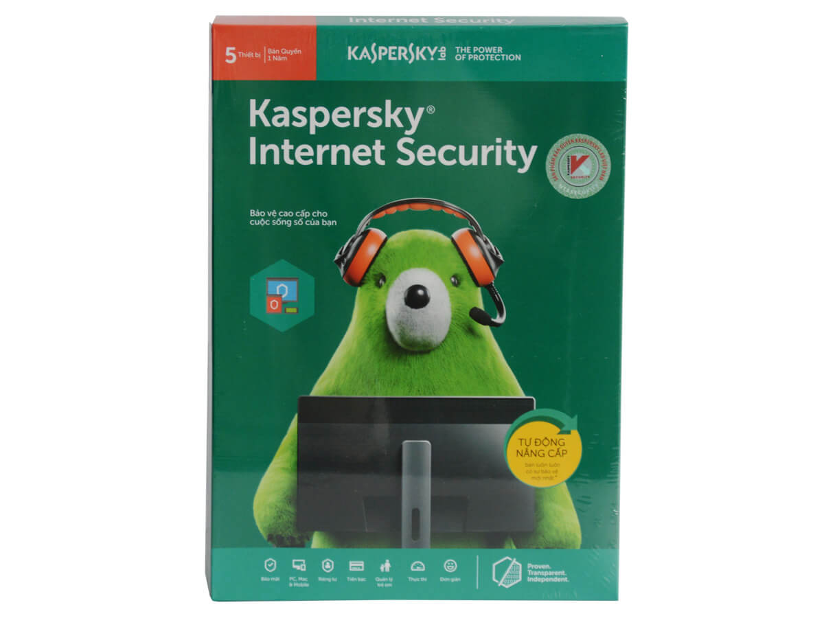 Kaspersky Internet Security (5 máy/1 năm)