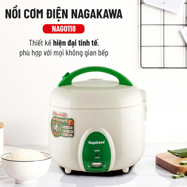 Nồi cơm điện Nagakawa chính hãng