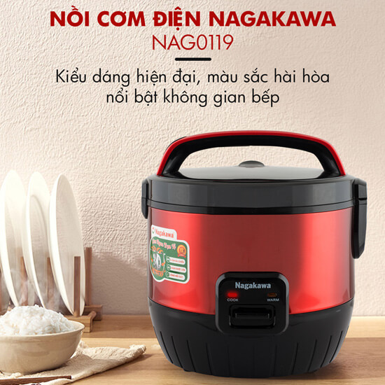  Nồi cơm điện 1.8 lít Nagakawa NAG0119