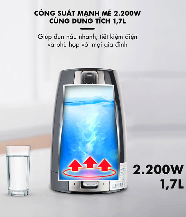 Ấm nước siêu tốc Nagakawa chính hãng