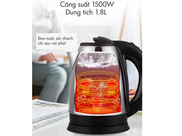 Ấm siêu tốc Nagakawa NAG0313 1.8 lít