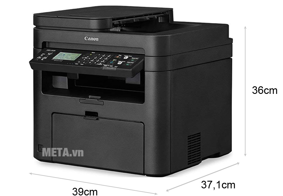 Máy in đa năng Canon MF244DW có thiết kế hiện đại, gọn gàng, không chiếm nhiều diện tích