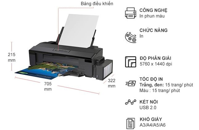 Máy in phun màu Epson L1800
