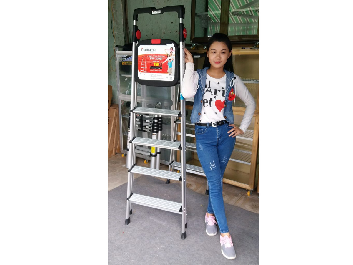 Thang nhôm ghế Hakachi HL-05 (HL-05S)