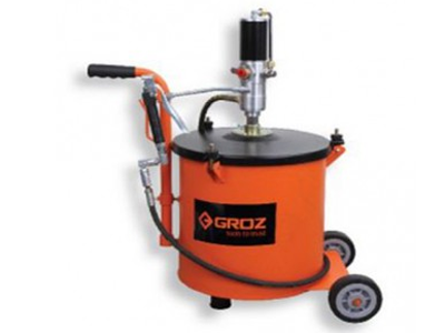 Thiết bị bơm mỡ bằng khí nén có bình 30kg Groz BGRP 30