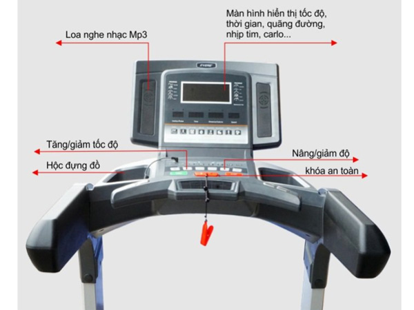 Máy chạy bộ điện đa năng DL-T6D