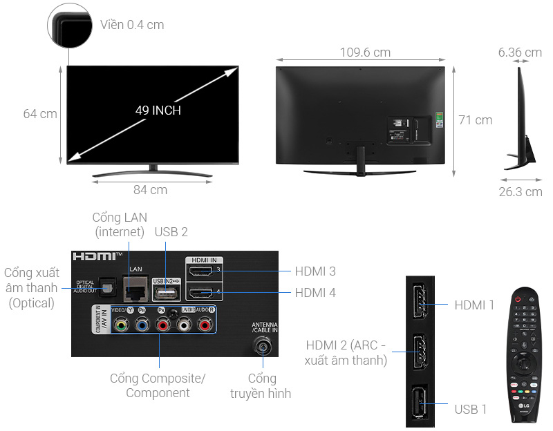 Smart Tivi LG 49NANO81TNA
