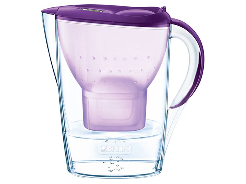 Bình lọc nước Brita Marella Basic/Cool Purple 2.4 lít (có sẵn 1 lõi lọc Maxtra Plus)