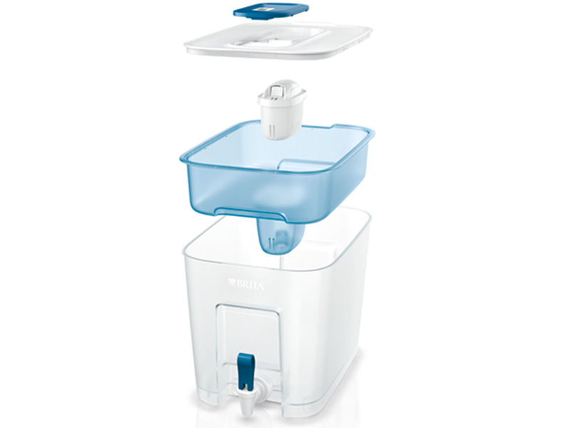 Bình lọc nước Brita Flow Basic Blue 8.2L (có sẵn 1 lõi lọc Maxtra Plus)