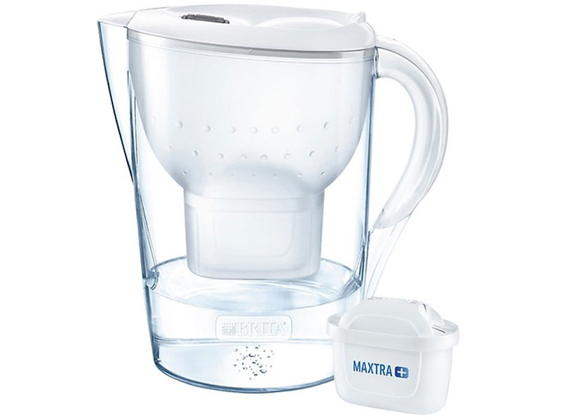 Bình lọc nước Brita Marella Cool White 2.4L (có sẵn 1 lõi lọc Maxtra Plus)