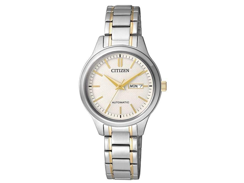 Đồng hồ nữ Citizen PD7144-57A (Máy cơ, kính Sapphire, có lịch thứ ngày, kích thước mặt 29mm)