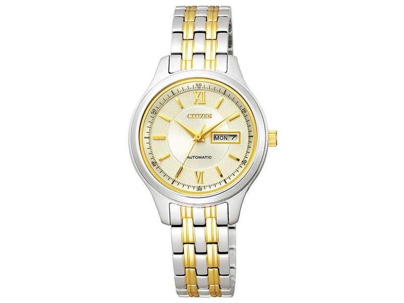 Đồng hồ nữ Citizen PD7156-58P (Máy cơ, mặt kính Sapphire, có lịch thứ ngày, kích thước mặt 29mm)