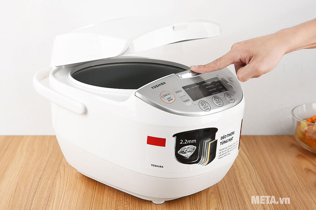 Nồi cơm điện tử Toshiba 1.8 lít RC-18DH2PV(W)
