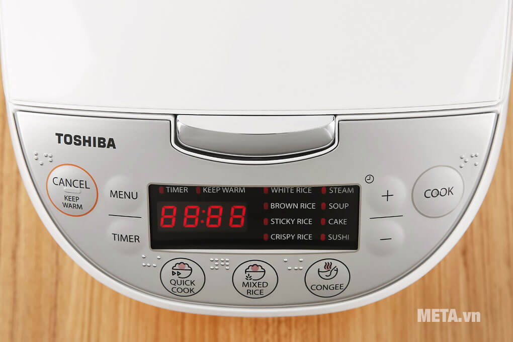 Nồi cơm điện tử Toshiba 1.8 lít RC-18DH2PV(W)