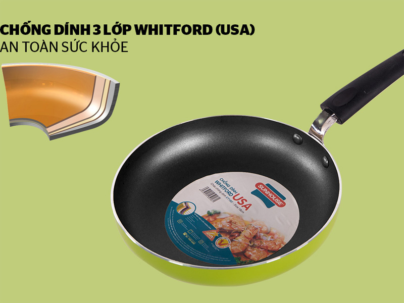 3 lớp chống dính an toàn sức khỏe người dùng