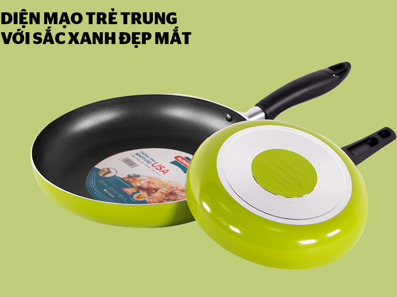 Màu sắc trẻ trung, hiện đại của cặp chảo