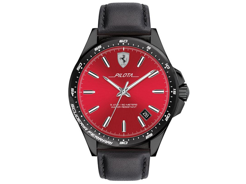 Đồng hồ nam Ferrari 0830525 (Lịch ngày, kích thước mặt 45mm)