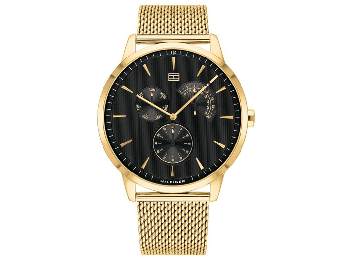 Đồng hồ nam Tommy Hilfiger 1710386 (Dây lưới, lịch thứ ngày, kích thước mặt 44mm)
