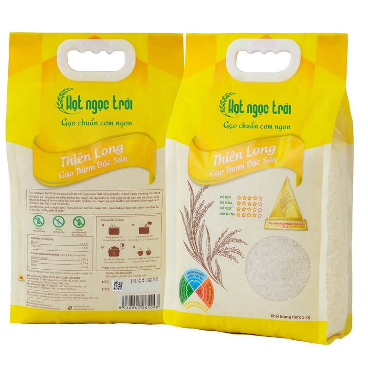 Gạo Hạt Ngọc Trời Thiên Long túi 5kg