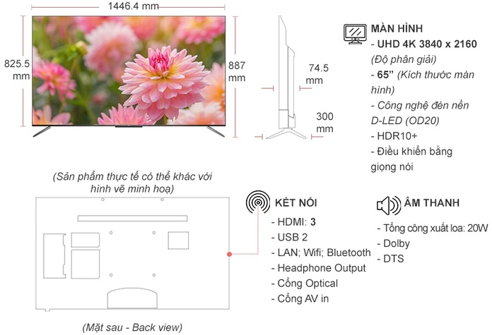 Android Tivi TCL 65C715